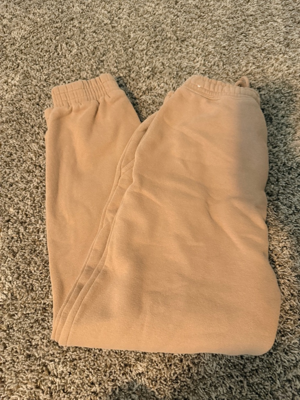 Abercrombie & Fitch  Tan Fleece Joggers